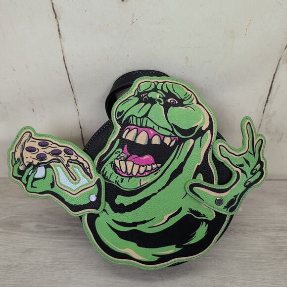 Ghostbusters Handbags - 2024 Halloween Horror Nights Ghostbusters Slimer Mini Crossbody Bag Backpack New